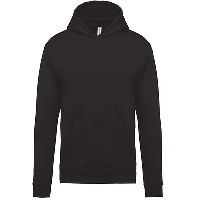 Sudadera negra capucha niños