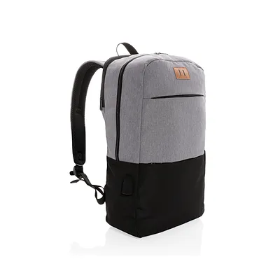 Moderna mochila portátil de 15.6" USB y RFID sin PVC